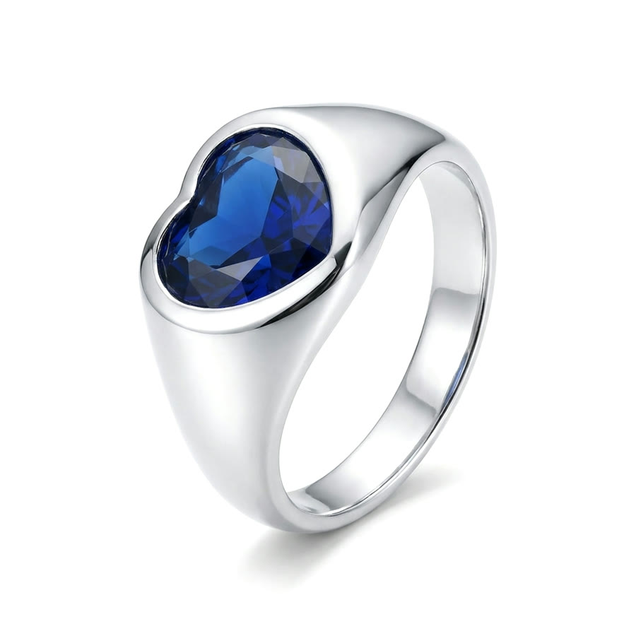 Cold Heart, blue sapphire